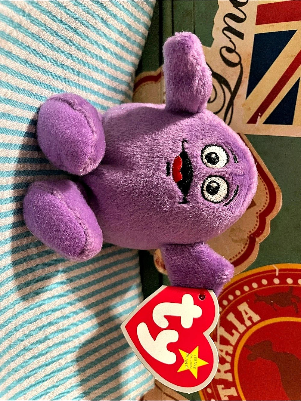 Ty Grimace McDonald's Teenie Beanie Baby Purple Plush